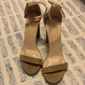 Lulu's Elegant Brown Ankle Strap Heels